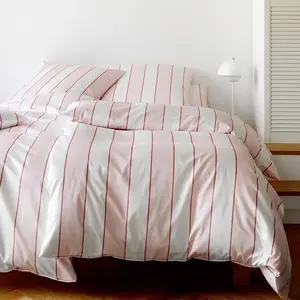 Элегантный комплект постельного белья Levens Mako-Satin, малиново-розовый цвет, размер 135х200+80х80 Elegante