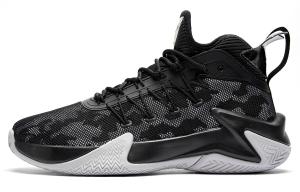 Кроссовки баскетбольные Broken Shadow 1.0 мужские низкие черные золотые QIAODAN