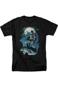 Футболка с коротким рукавом для взрослых Batman Glow Of The Moon Gildan, черный