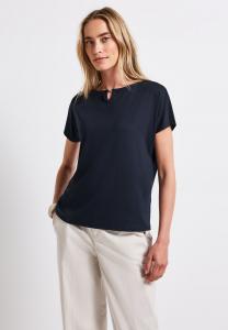 Базовая футболка MIT CUT OUT Street One, темно-синий
