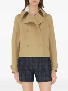 Укороченный жакет Burberry, коричневый