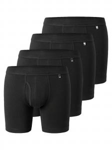 SCHIESSER Боксеры 'Long Life Cotton' в черном цвете