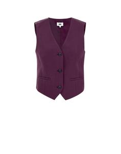 Костюмный жилет WE Fashion, баклажановый