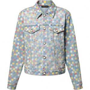 LOUIS VUITTON Джинсовая куртка в клетку, Multicolor