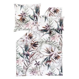 Постельное белье сатин Estella Mako 155х220 Kaia verde Palm Leaves flowers 7549-565