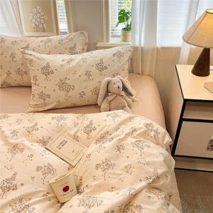 Avivi Комплект постельного белья из 4 предметов (простыня 180 см, пододеяльник 200х230 см), 100% хлопок, утолщенный, цвет HH-Cinnamon by Miss Shi