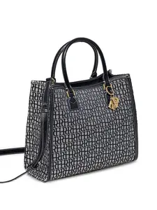 Сумка-тоут с монограммой Pedro Del Hierro, черный