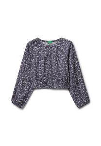 Блуза United Colors of Benetton FLOWY FLOWERY, Multicolor/Blue