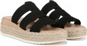 Сандалии Dr. Scholl's Electric Espadrille Sandal, цвет Black Microfiber