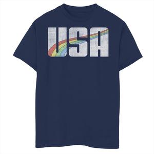 Футболка с рисунком «Радужный мост США» для мальчиков 8–20 лет Americana Licensed Character