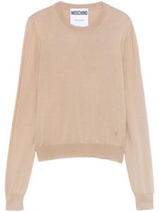 Свитер тонкой вязки Moschino, коричневый