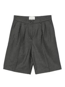 Шорты с карманами и складками Eric Bompard, серый