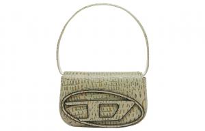 Сумка через плечо из коровьей кожи 1DR DIESEL армейского зеленого цвета для женщин