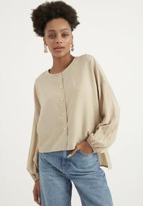 Блуза COLLARLESS Herita, светло-коричневый