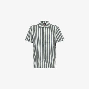 Рубашка Multi stripe work Dickies из ткани в полоску с накладными карманами, зеленый