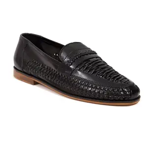 Мужские кожаные сандалии гуарачи Puebla Deer Stags, черный