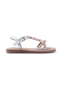 Сандалии «барагои», украшенные бисером Gioseppo, Blanco