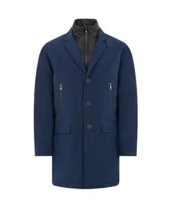 Стеганая куртка с многослойным дизайном Roberto Cavalli, синий