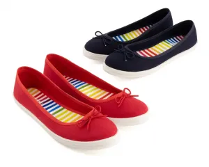 Andrea Duo Combo женские балетки парный набор, цвет red - blue