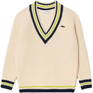 Шерстяной свитер LACOSTE, бежевый