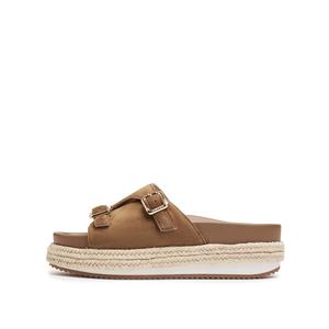 Женские сандалии с резиновой подошвой Quick Dry Slide Staccato, коричневый