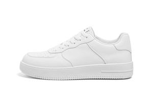 HUANQIU Кроссовки для скейтбординга с амортизацией, противоскользящей подошвой и скрытой платформой, белые, цвет White[Hidden Wedge]