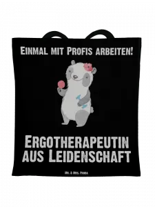 Сумка для переноски Mr & Mrs Panda Ergotherapeutin Leidenschaft, черный