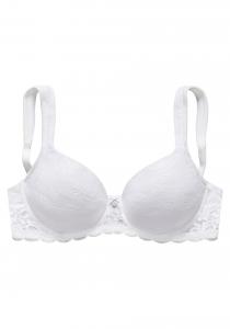 Бюстгальтер-футболка LASCANA, белый