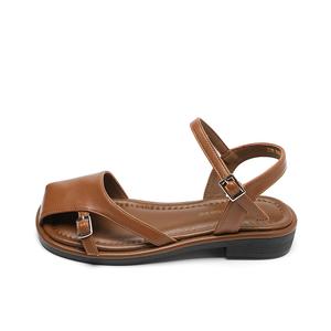 ZHR Женские туфли на массивном каблуке 2,5 см - коричневые, цвет Brown