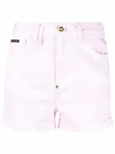 Джинсовые шорты Hexagon Philipp Plein, розовый