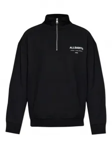 Свитер Underground с воротником на молнии Allsaints, черный