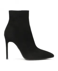 Замшевые ботинки с острым носком Kazar, черный