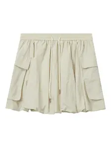 Юбка мини с кулиской и карманами Tout A Coup, бежевый
