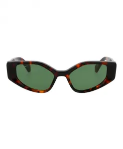 Ретро-Солнцезащитные очки в стиле Мемфис Off White, коричневый