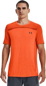 Мужская бесшовная футболка с коротким рукавом от Under Armour, (866) Orange Blast/Black