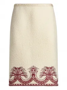 Юбка-карандаш из ткани букле ETRO, нейтральный