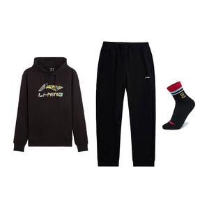 Li Ning Casual Sportswear Men's Li-Ning, черный top+черный pants (includes socks)