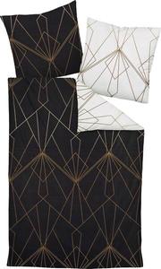 Двустороннее постельное белье Janine 209210 2-teilig, 155x1x200 см, черный