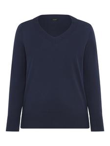 Вязаный свитер цвета темно-синего меланжа Laura Scott