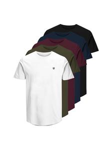Футболка из SS Crew Neck 5PK, разноцветная Jack and Jones
