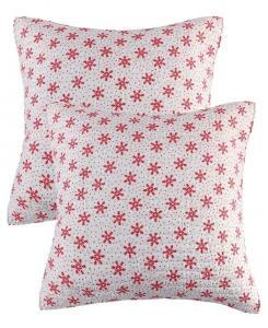 Пусть идет снег, 2 шт. Шам-сет, Европейский Levtex, красный