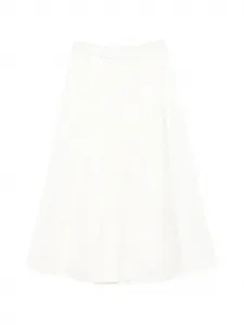 Юбка с геометрическим узором Balmain Kids, бежевый