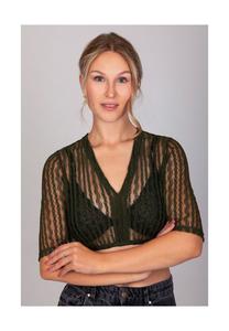 Блузка-дирндль Anna Khaki Green EDELNICE, зеленый