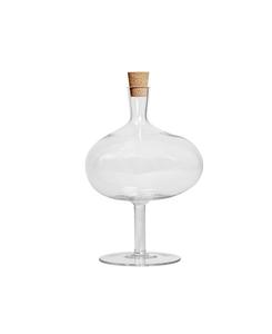 Ваза из хрустального стекла в форме бутылки диаметром 9 дюймов Kosta Boda, прозрачный