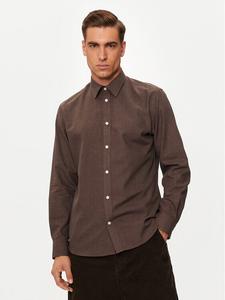 Рубашка узкого кроя Selected Homme, коричневый