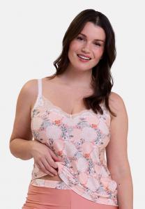 Пижамный топ Sans Complexe CAMISOLE AURÉLIE, Imprimé Dahlia Clair/Pink