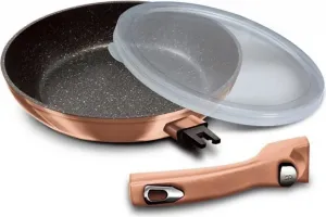 Гранитная сковорода 24 см, розовое золото 48077 Berlinger Haus