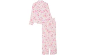 Victoria's Secret Комплект пижамы Modal Long Pajama Set для женщин, светлый розовый с цветочным принтом