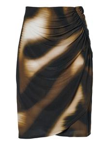 Юбка с принтом Avery, оливково-зеленая / многоцветная Mart Visser