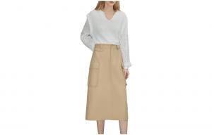 Женская повседневная длинная юбка ELLE, хаки